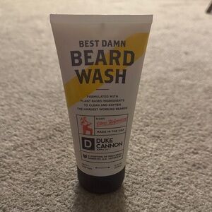 Duke Cannon Best Damn Beard Wash - Yellow and White